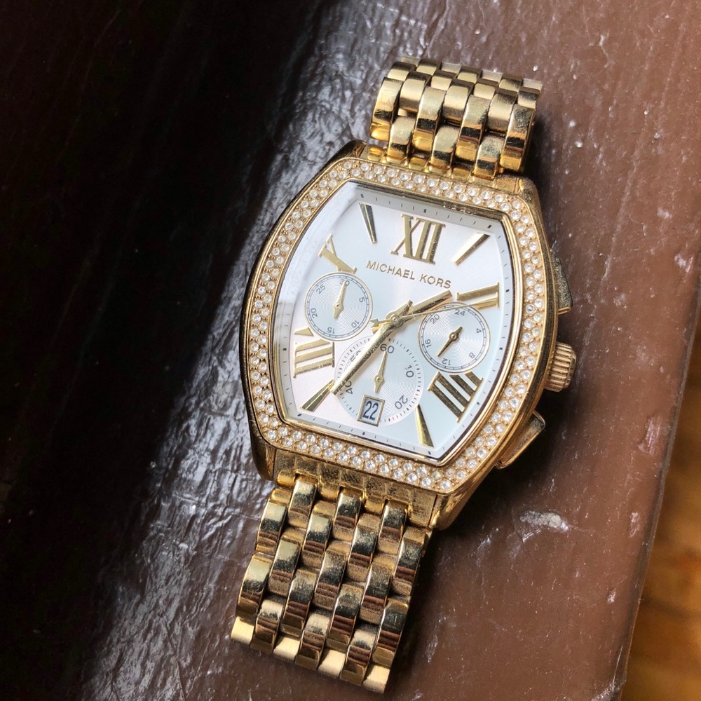 Gold Michael Kors watch